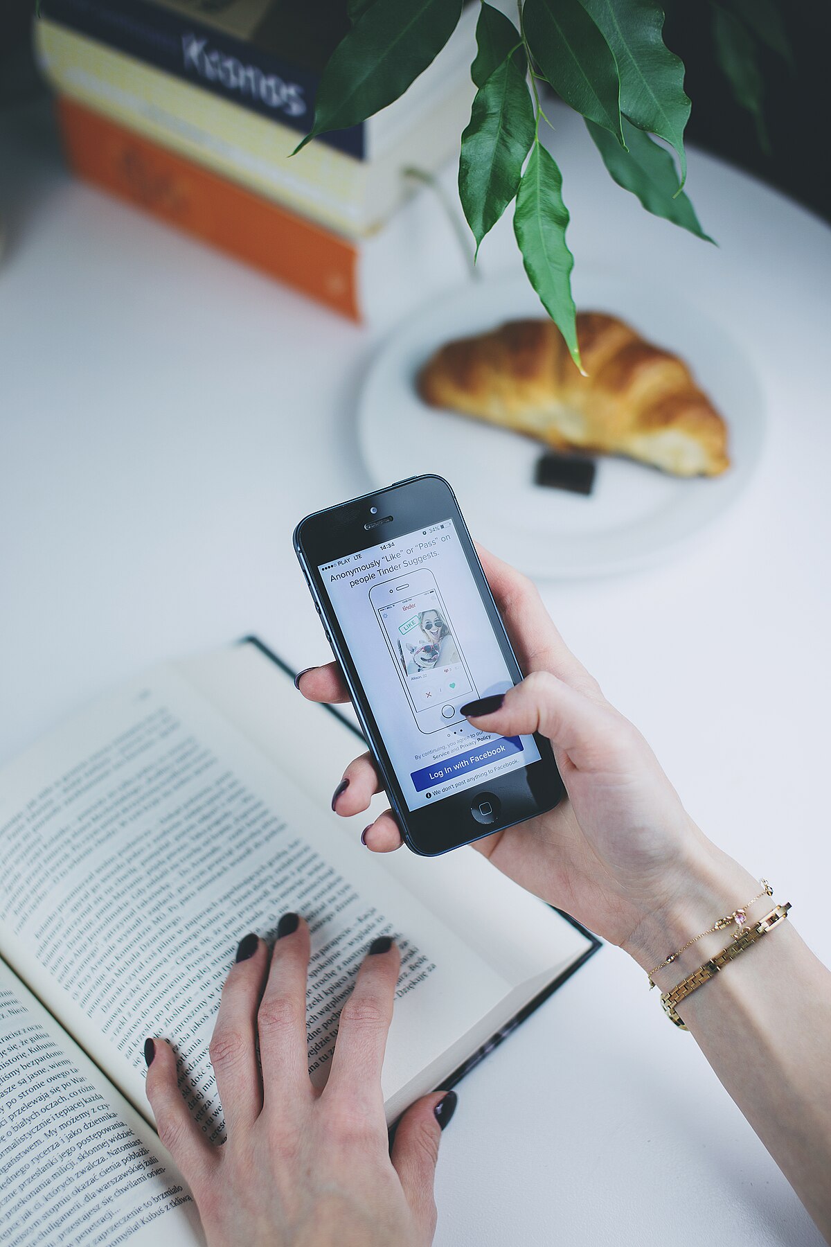 An open book with a coffee &mdash; reading and writing